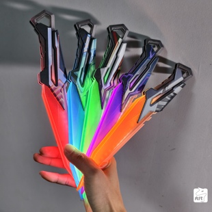 瓦罗兰特猛攻小刀模型无畏契约颗秒小刀cos道具发光亚克力未开刃