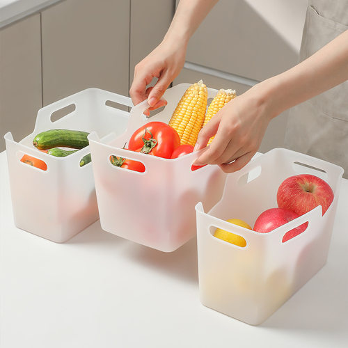 冰箱抽屉式食品级饮料筐水果蔬菜收纳盒冷藏冷冻专用储物盒整理篮