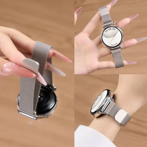 适用华为gt5表带watch4手表带GT6金属磁吸GT7pro米兰腕带男女GT3