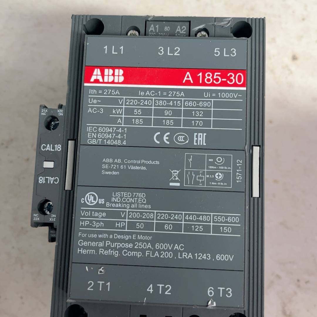 议价-ABB接触器A185-30  220V-230V  1台