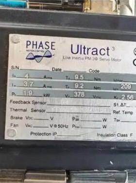 议价-PHASE菲仕Ultract3伺服电机，功率1.9kW，带