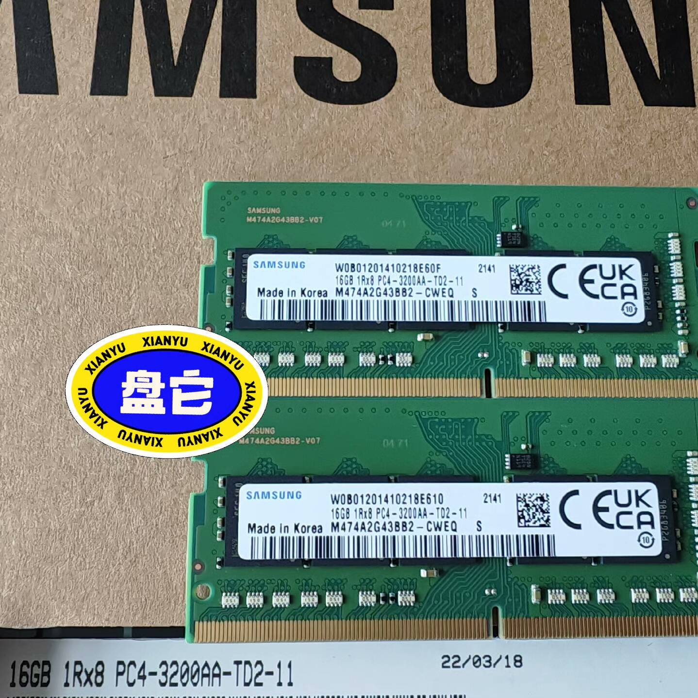 议价-三星 16G 32G DDR4  3200 ECC-SODI