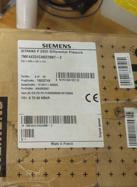 议价-西门子7MF44331CA022BB7-Z压力变送器 全新原