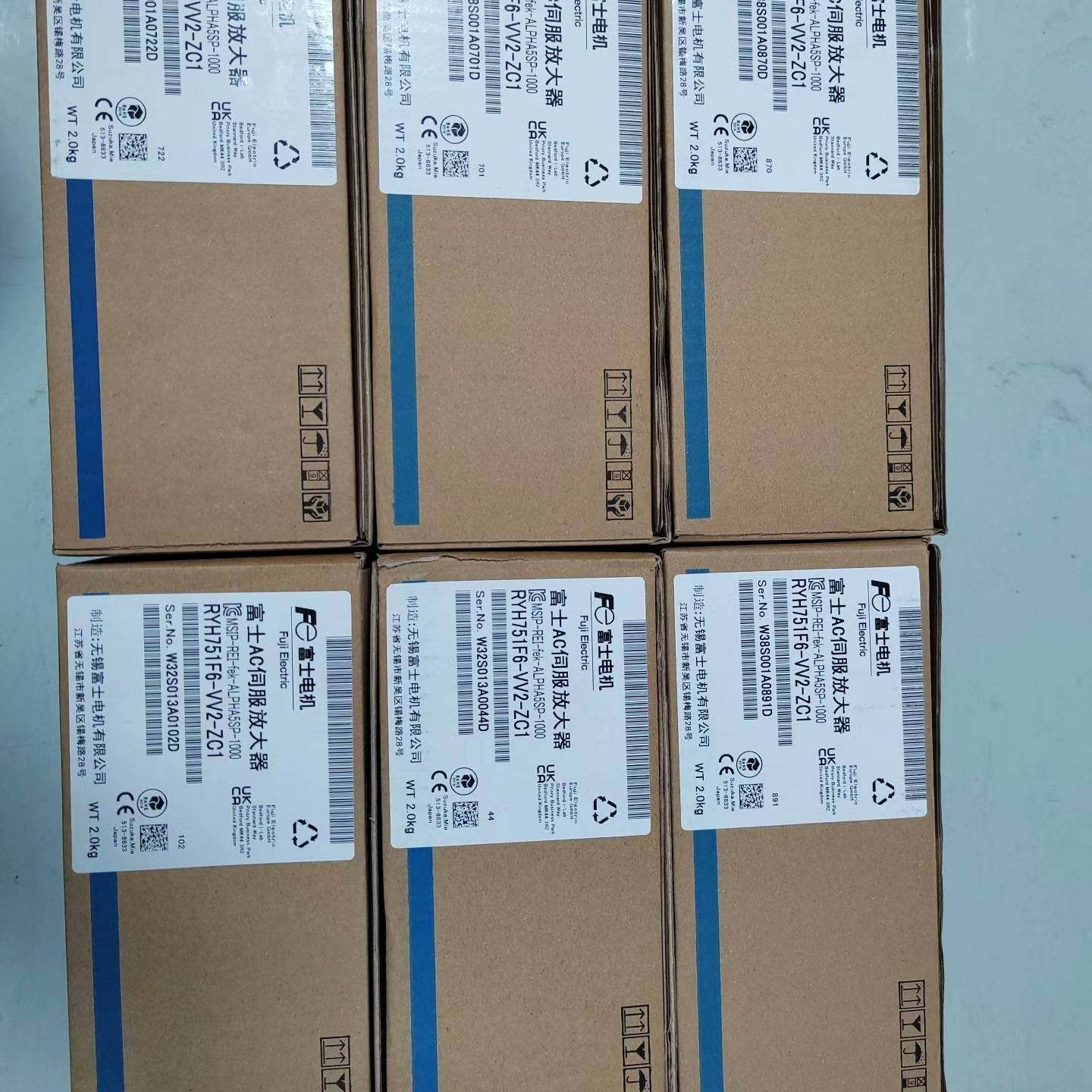 议价-RYH751F6-VV2-ZC1，富士伺服驱动器750w，配