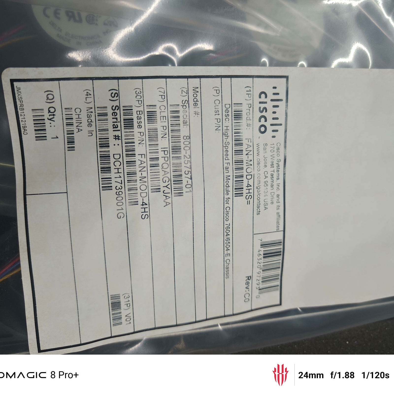 议价-思科/ Cisco FAN-MOD-4HS风扇 ，全新原装风