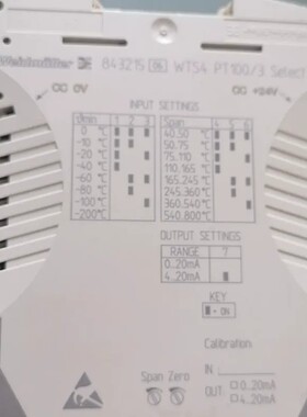 议价-魏德米勒843215 WTS4 PT100/3 Select-可维修