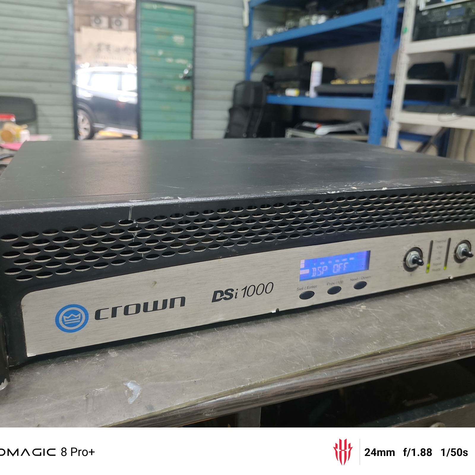 议价-金封管功放，皇冠DSI1000功放 ，少了开关