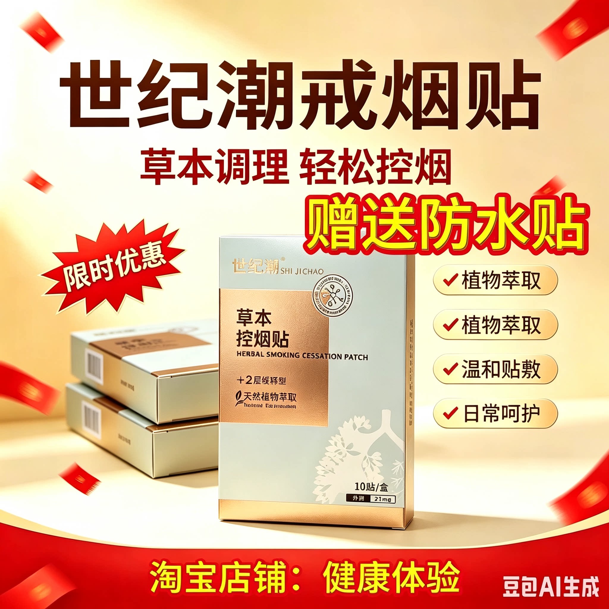 世纪潮戒烟控烟保健贴