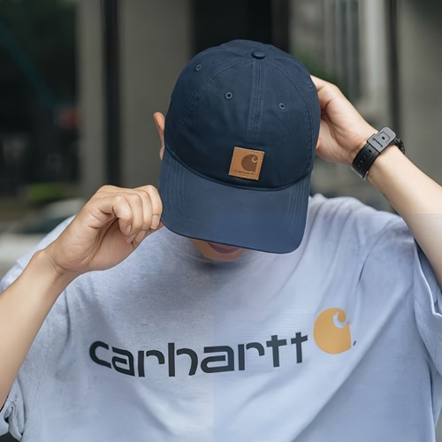 正品Carhartt卡哈特帽子鸭舌帽男女水洗做旧棒球帽美式遮阳帽软顶