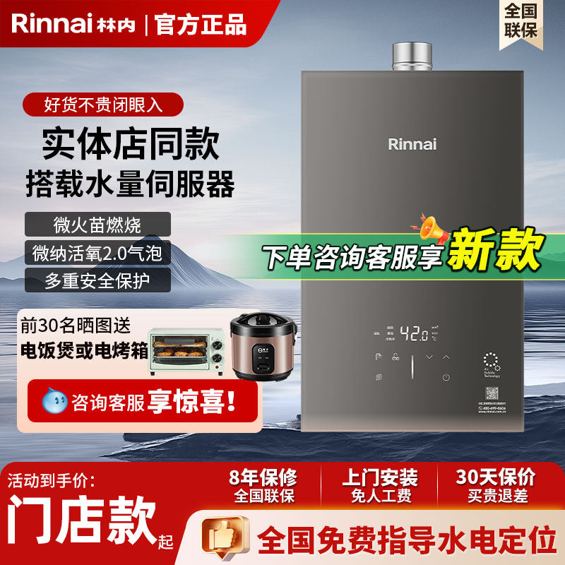 林内新款家用燃气热水器