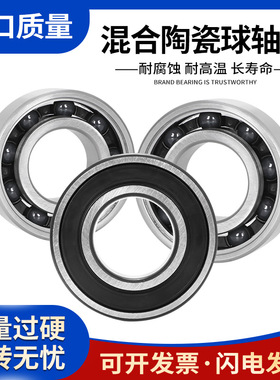 进口混合陶瓷球轴承6300 6301 6302 6303 6304 6305 6306 63072RS