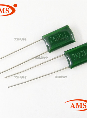 100V273J 2A273J 0.027UF 27NF CL11绿色涤纶电容 全新正品现货