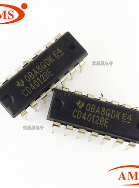 CD4012BE CD4012B 直插DIP-14 双4输入与非门 逻辑芯片 全新现货