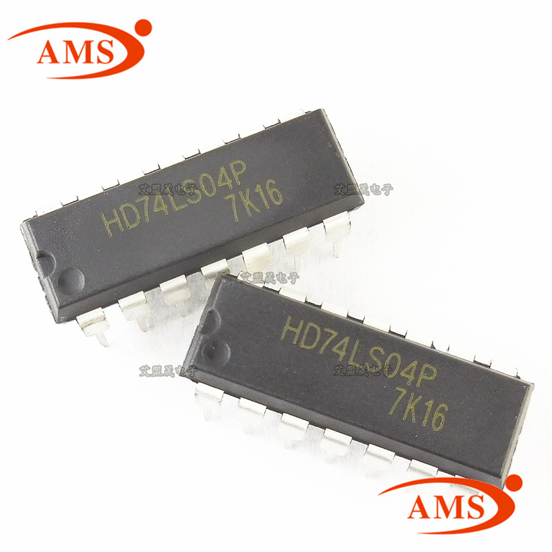 HD74LS04P 74LS04 DIP-14六输入反相器 6路逻辑非门电路 全新正品