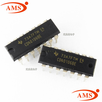 CD40106BE CD40106 直插DIP-14 栅极逆变器 逻辑IC芯片 全新现货