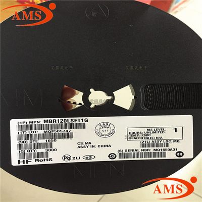 MBR120LSFT1G MBR120LSF 丝印：B3 SOD-123 贴片肖特基 全新现货