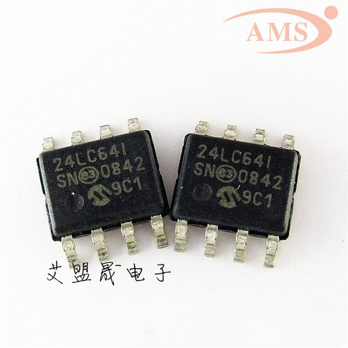 PIC24LC64-I/SN 24LC64T SOP8贴片 EEPROM 存储器 64KB 全新现货