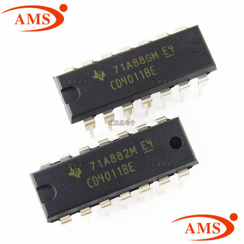 CD4011BE CD4011 DIP-14直插 四2输入端与非门 TI/德州 全新现货