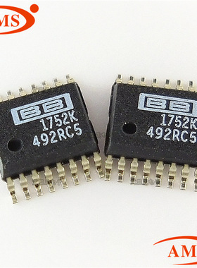 PCM1752KDBQR 丝印：1752K SSOP16贴片 逻辑IC TI/德州 全新现货