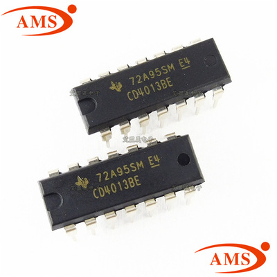 CD4013BE CD4013B 直插DIP-14 双D触发器逻辑芯片 TI 全新现货