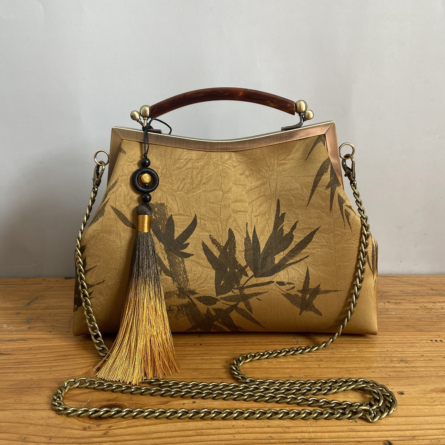 流苏旗袍包国风新中式文艺复古竹叶手提包口金包手工diy材料套装,箱包皮具/热销女包/男包,通用款女包,淘宝优惠券,粉丝福利购,淘宝优惠卷