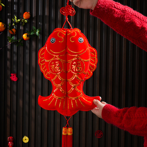 2026马年新年春节红色锦鲤挂饰
