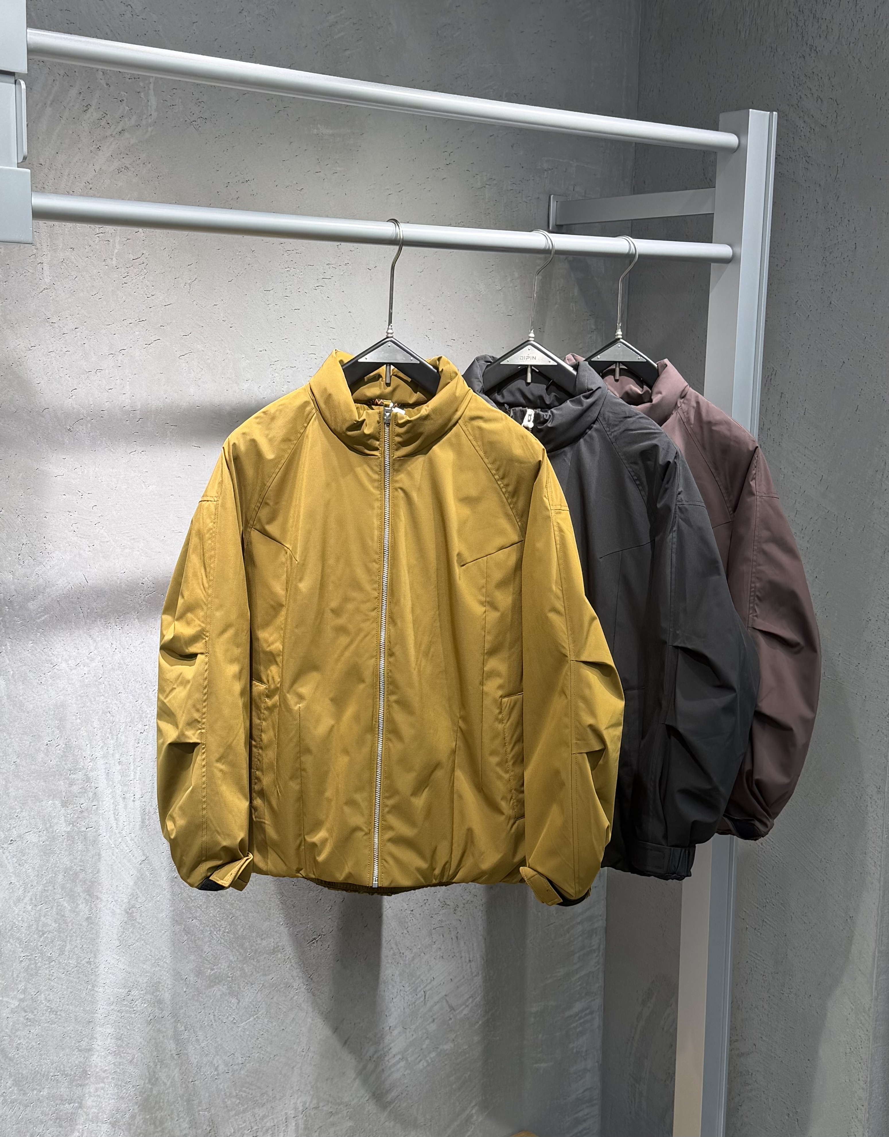 冬季新款男士90白鸭绒立领羽绒服日系简约风宽松加厚保暖羽绒外套