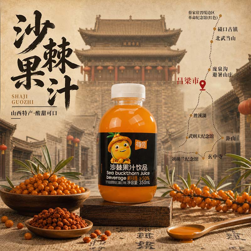 山西特产吕梁沙棘汁饮料整箱便携沙棘/沙棘原浆