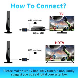 TV Digital Antenna with Signal Booster Portable Antenna