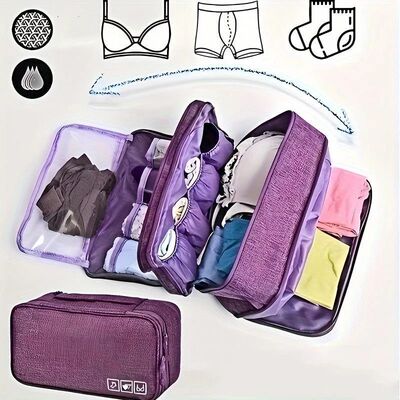 Travel Bra Underwear Organizer Bag Large Capacity Washable