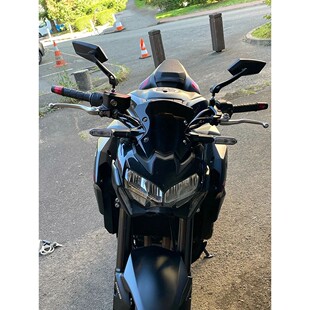 Black Side Mirrors Adjustable Universial For Cafe Racer