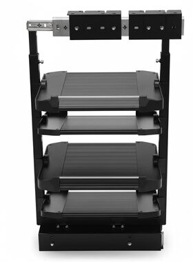 4 Tier Pull-Out Shoe Storage Organizer Adjustable Height