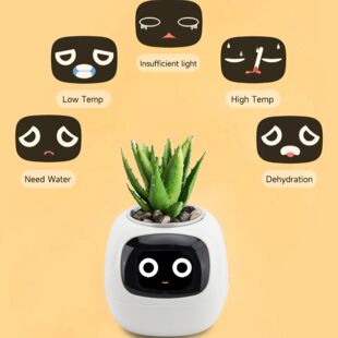 Smart Plant Pot with Expression AI Intelligent Smart