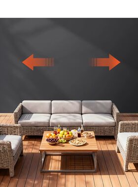 Retractable Side Awning Rainproof Privacy Screen Divider