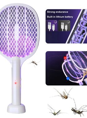 2 in 1 Electric Fly Swatter Handheld Fly Killer and