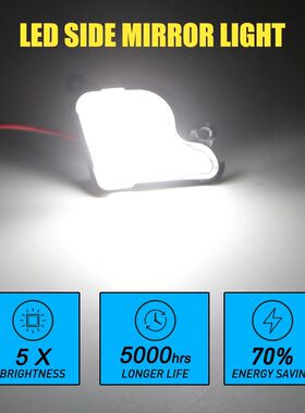 12V Puddle Lamps For Skoda Superb Octavia 2 3 LED Under