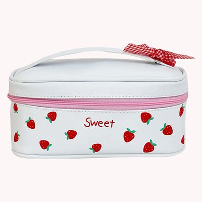 PU Leather Soft Pencil Case Large Capacity Girly Stationery