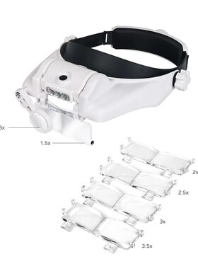 Repair Tool Glasses Magnifier LED Headband Magnifying Glass