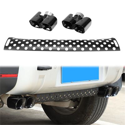 Exhaust Pipe Trim Kit Car Rear Tailpipe Stainless Steel