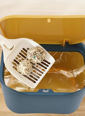 Lid Multifunctional Cat Poop Garbage Container Bin for Home