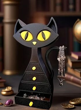 Creative Black Cat-shaped Jewelry, Accessories, Jewelry