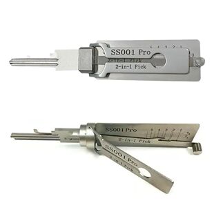 2in1 Stainless Steel Key Decoder Precision Hook And Pickup