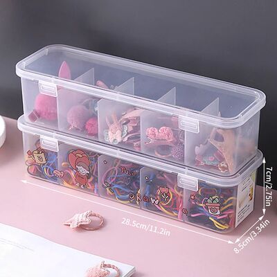 1pc Plastic Hair Accessories Jewelry Sorting Box Five