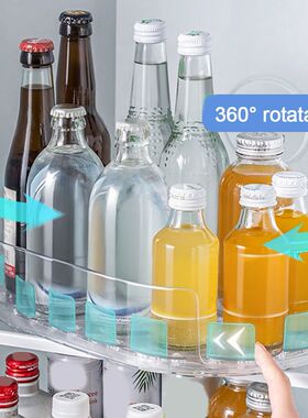 Kitchen Bottle Storage Rack for Bathroom Cabinet Fridge