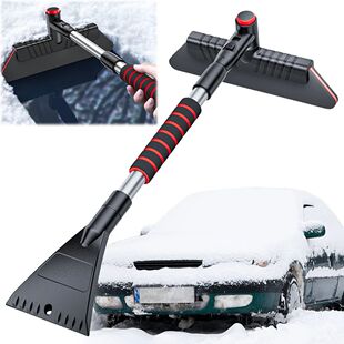 2 In 1 Car Snow Shovel Ergonomic Handle Retractable Snow