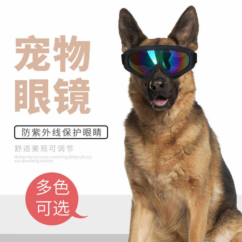 宠物眼镜太阳镜狗狗墨镜中大型专用军犬滑雪防紫外线晒护目风眼镜