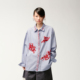 乌丫2026春季 新款 动感樱桃木马元 UOOYAA 宝钉珠刺绣衬衫