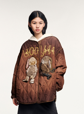 UOOYAA/乌丫2025冬季新款「奇幻精灵」兔子精灵M65内胆棉服