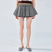 UOOYAA 精纺羊毛格纹裙裤 乌丫2025夏季 新款