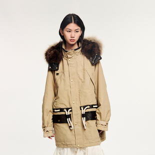 「奇幻都市」真毛领派克棉服 新款 UOOYAA 乌丫2025冬季